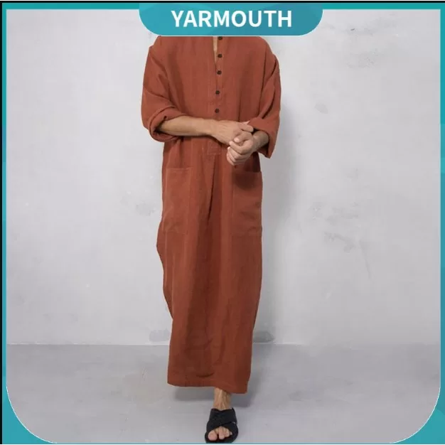 Yar_Vestido / Robe / Camiseta Masculina Étnica / 