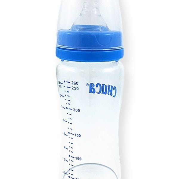 MAMADEIRA VIDRO BICO SILICONE CHUCA BABY  – 