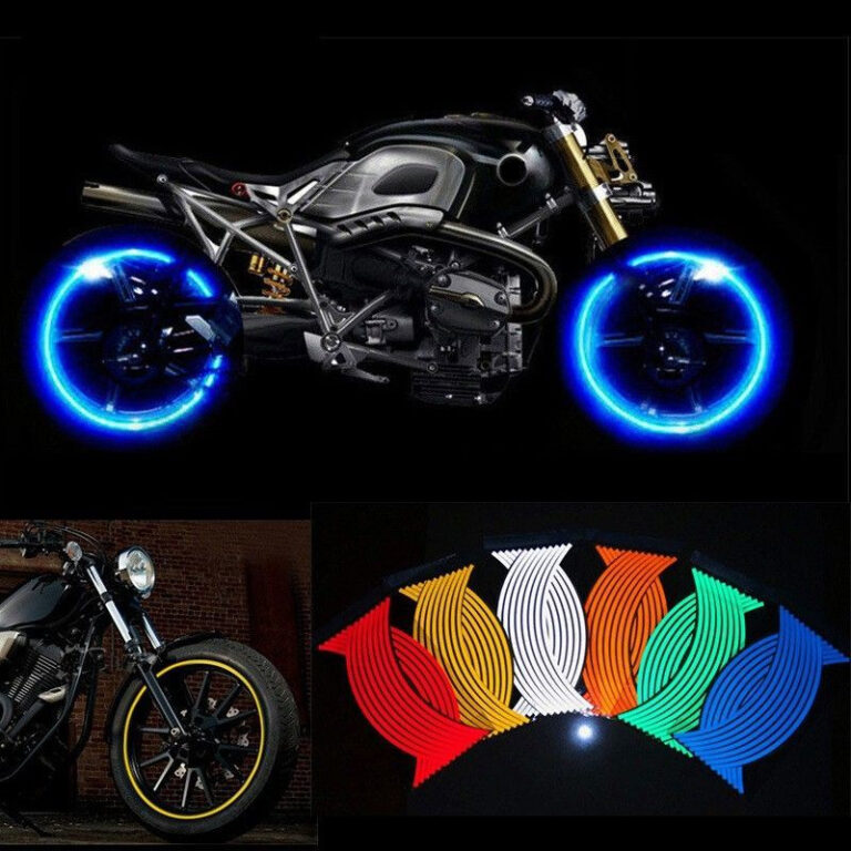 16Pcs Tiras De Motocicleta Decalque De Fita Adesiv
