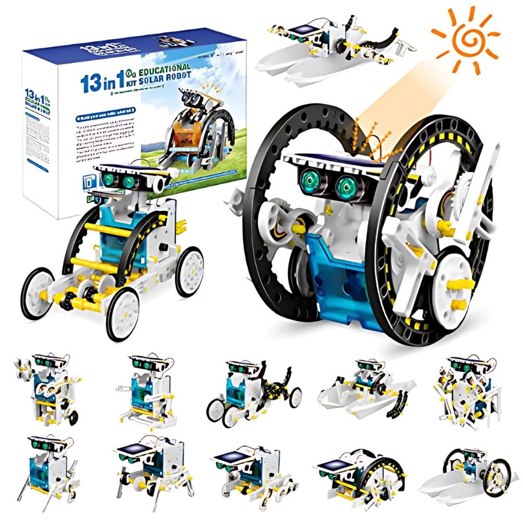 Robótica Educacional Kit Robô 13 Em 1 Energia Solar Brinquedo Infantil