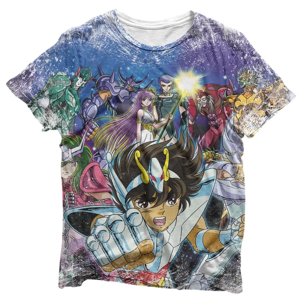 Camisa Saint Seiya – Camisas Os Cavaleiros do Zodíaco Estampa Total