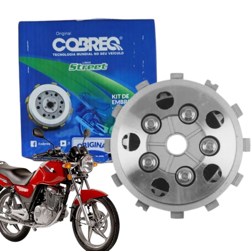 Kit Embreagem Completo Suzuki Yes Intruder 125 2005 2006 2007 a 2013 2014 2015 2016 Original Cobreq