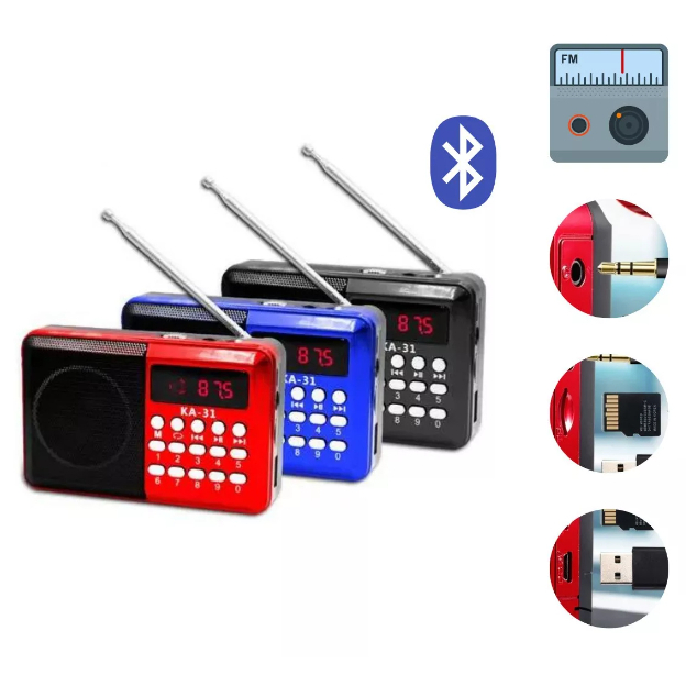 Rádio Retrô lanterna Portátil Mp3 Usb Cartão S