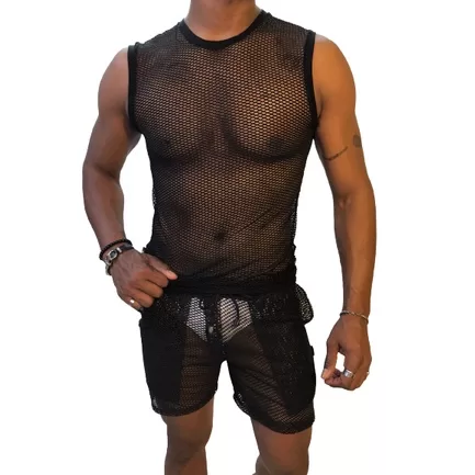 Conjunto masculino  arrastão-