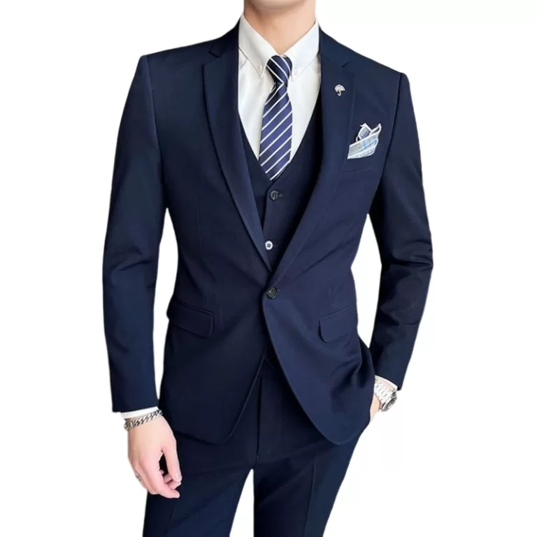 Terno Slim Masculino -blazer E Calça Conjunto Com