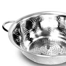 OFERTA Escorredor De Macarrão Inox Com alça Mult