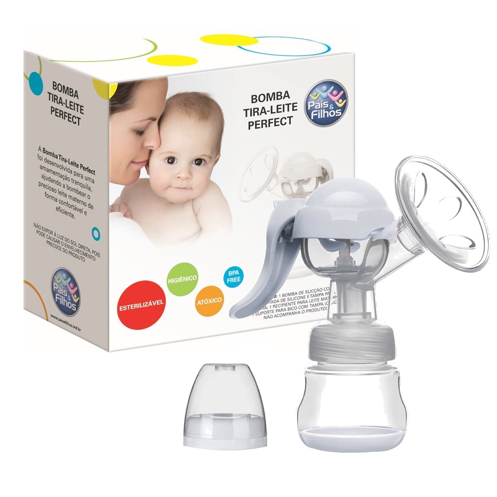 Extrator Bomba Manual Tira Leite Perfect  7189 – Pais E Filhos
