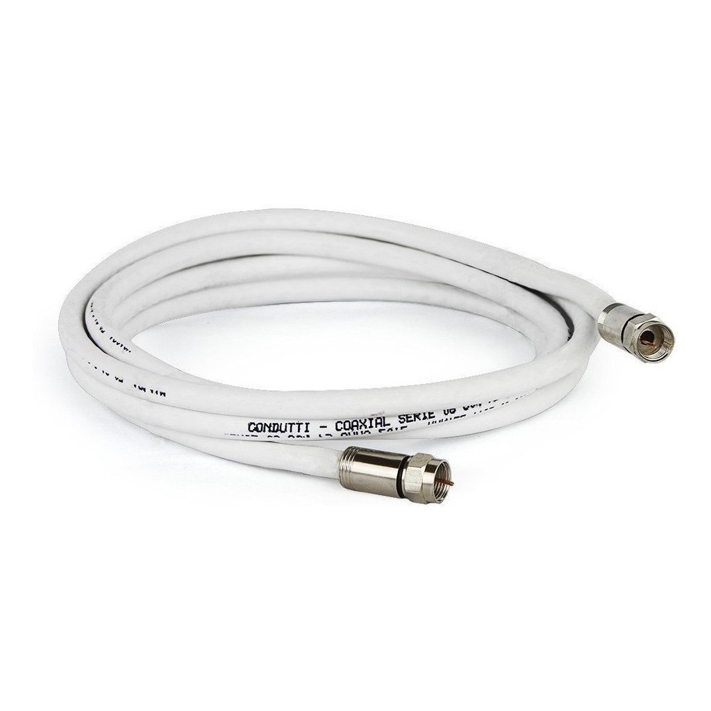 Cabo Coaxial 95% De Malha O Melhor 2 Metros  Cabo De Tv 2 M