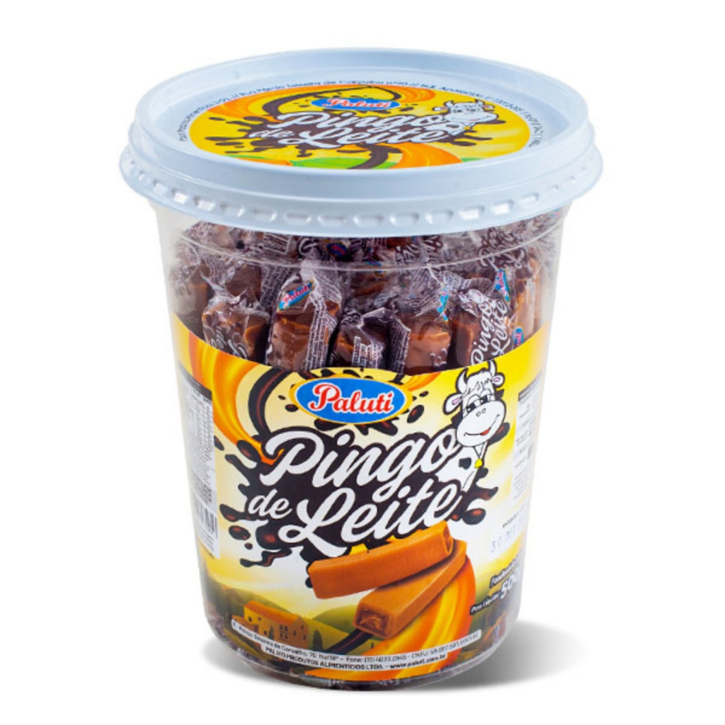 Pote Doce Pingo De Leite 500g C/50 Undades Paluti