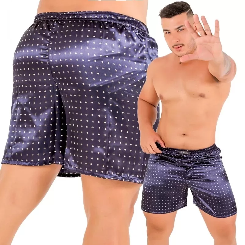 Short Samba Canção Adulto Masculino Cueca Pra Dormir