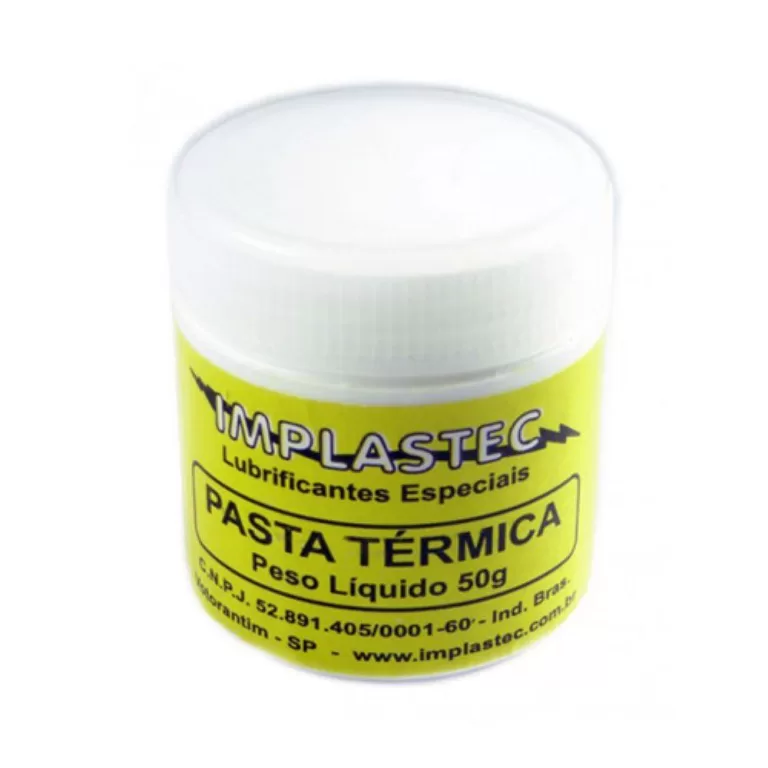 Pasta Térmica Branca. Pote 50g.Implastec
