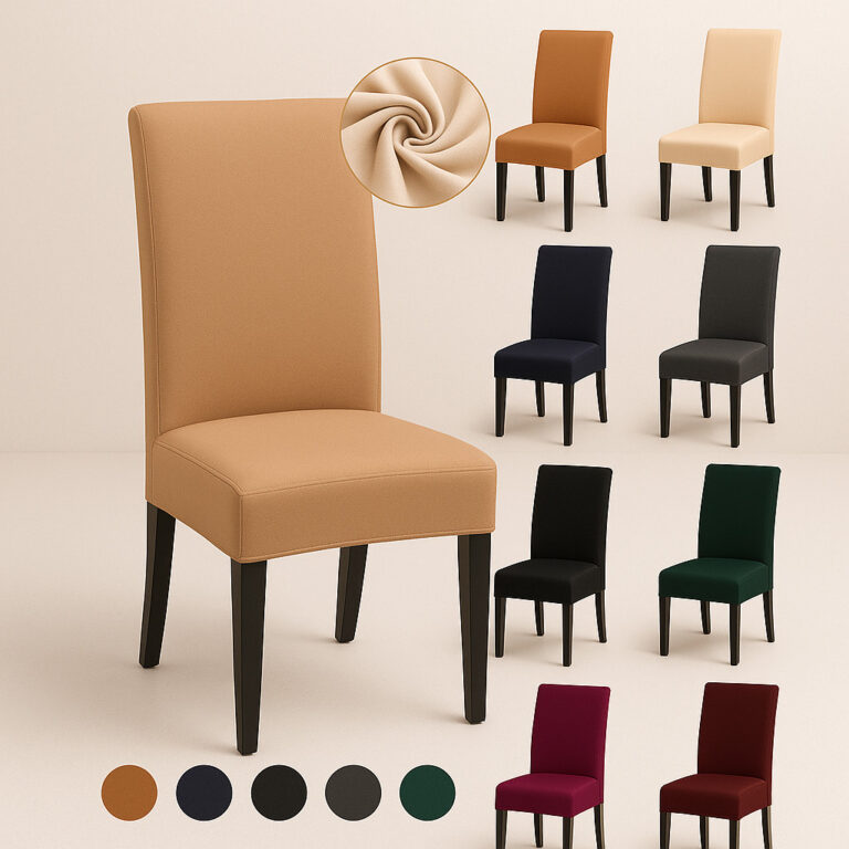 Kit Capa De Cadeira Jantar 4 Lugares Com Elástico