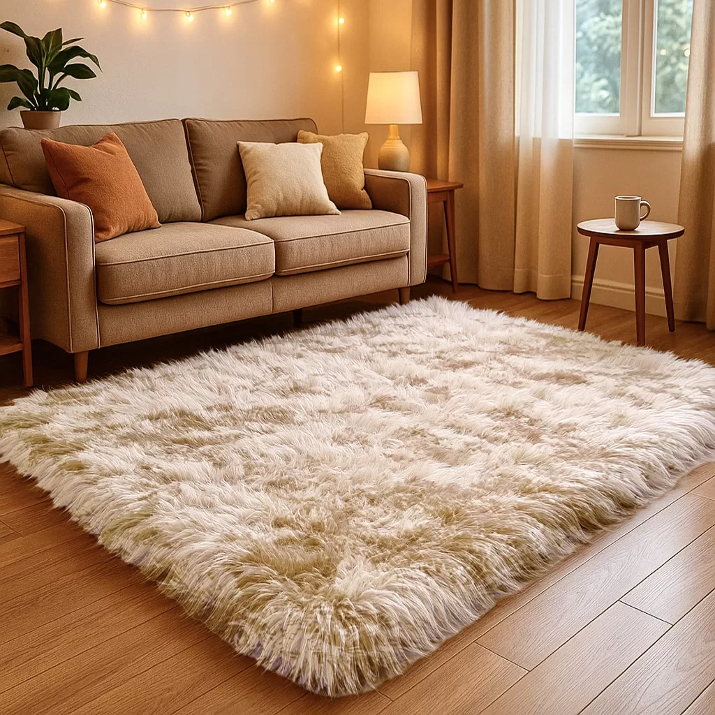 Tapete Sala 1,50×1,00 Peludo 4 Cm De Altura Shaggy Promoção