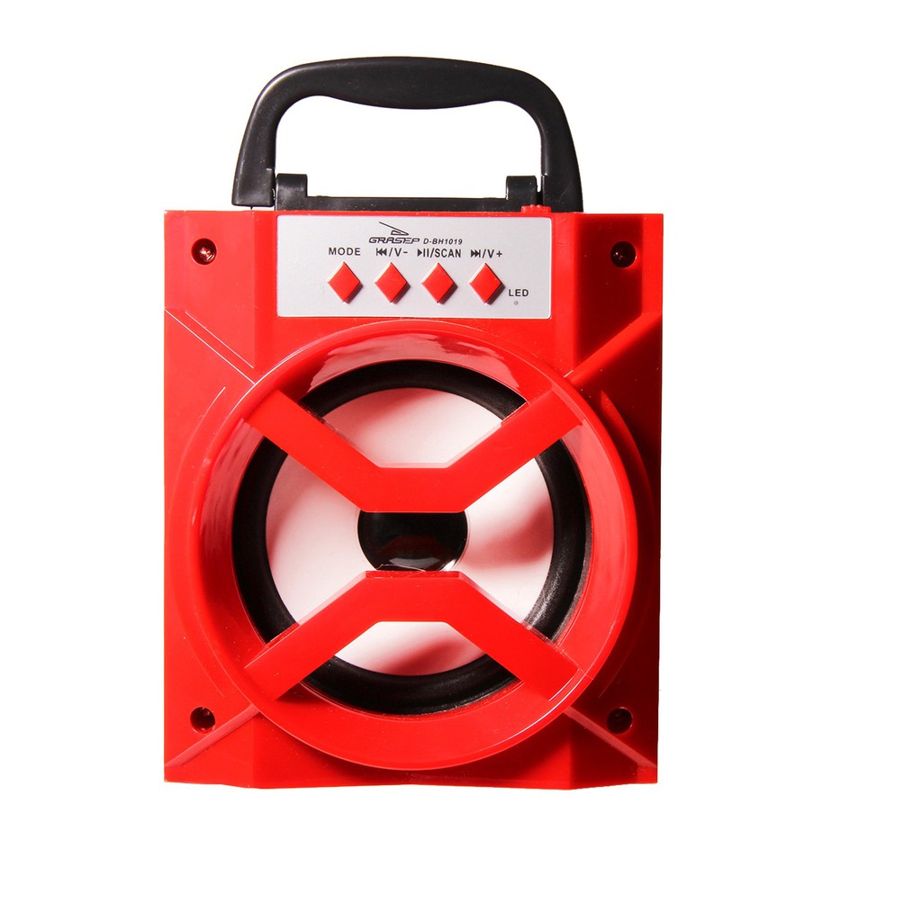 CAIXA D-BH1019 VERMELHA RÁDIO FM INTEGRADO – DISPLAY LED