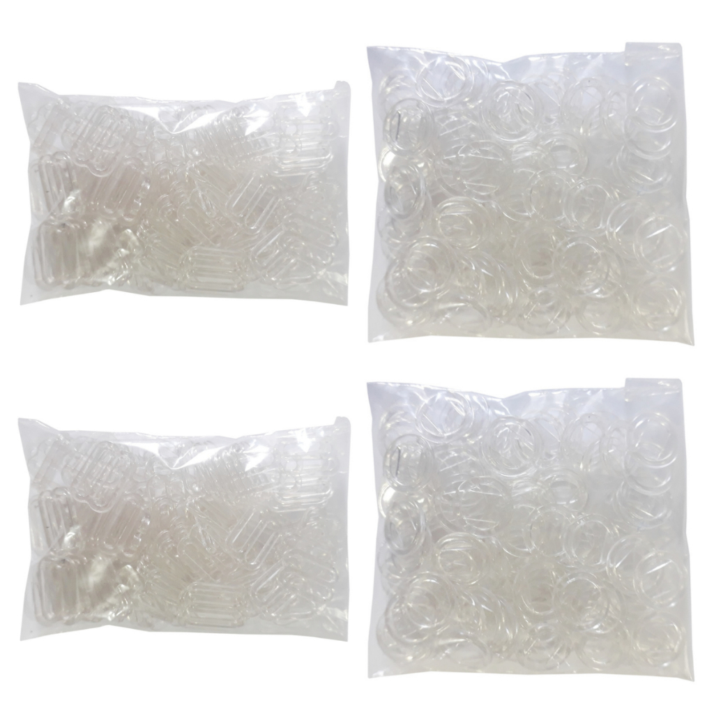 Regulador 09 Mm Argolas 08 Mm Para Sutiãs Camisolas 400 Unidades