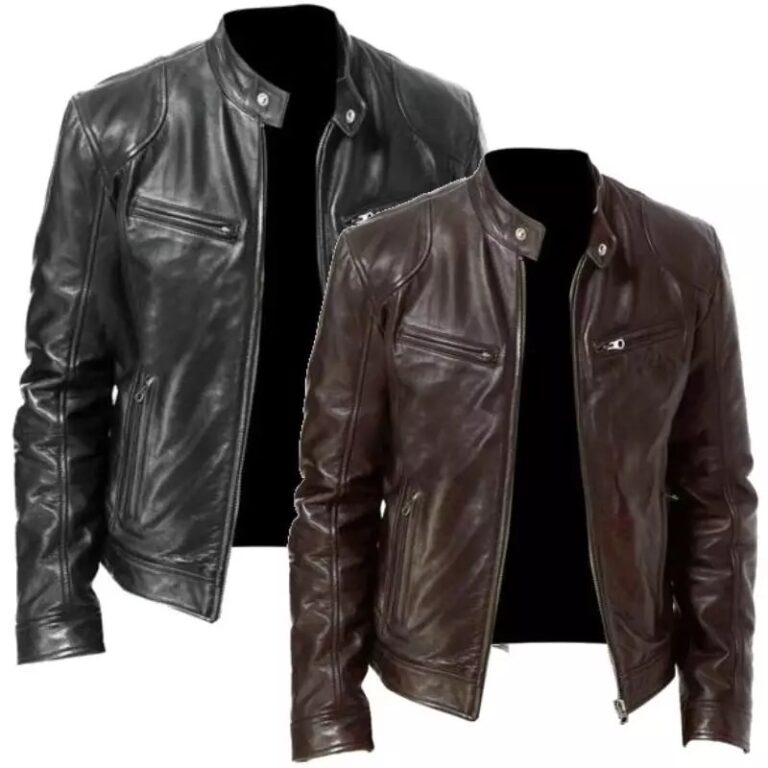 Jaqueta De Couro Masculina Casaco Resistente Promo
