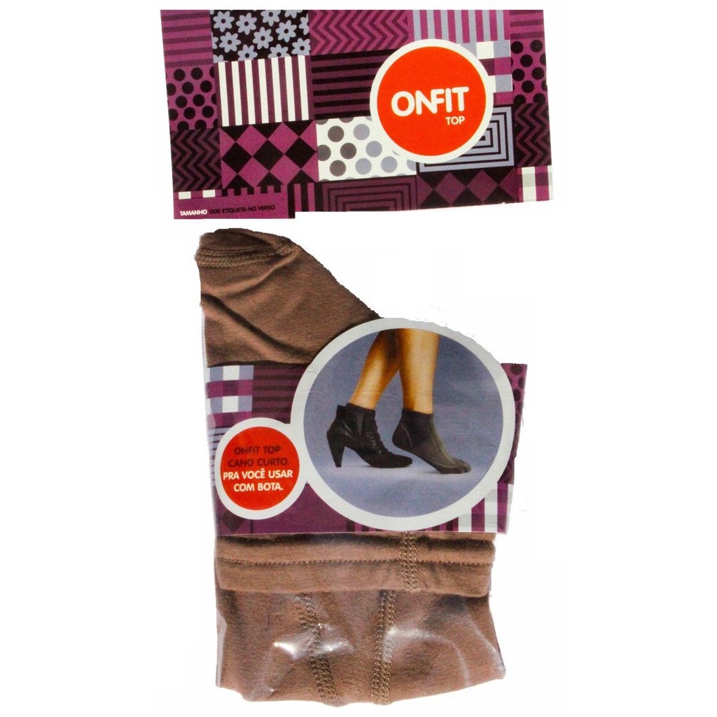 Onfit Top Cano Curto Marrom 35/39