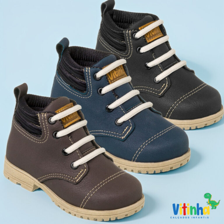 Bota Botinha Masculino Infantil Coturno Menino Beb