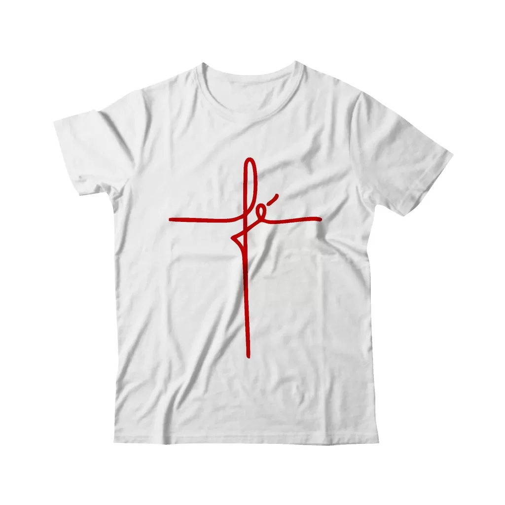 Camiseta T-Shirt Religiosa Fé cruz