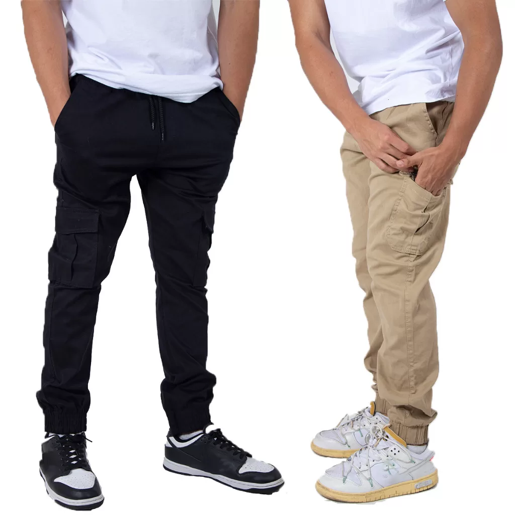 Calça Jogger Cargo Cintura Elástica Streetwear