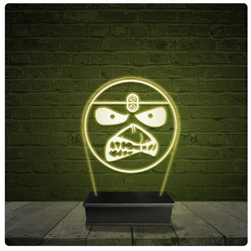 Led Luminária Acrílico Abajur – Eddie Iron Maiden 16