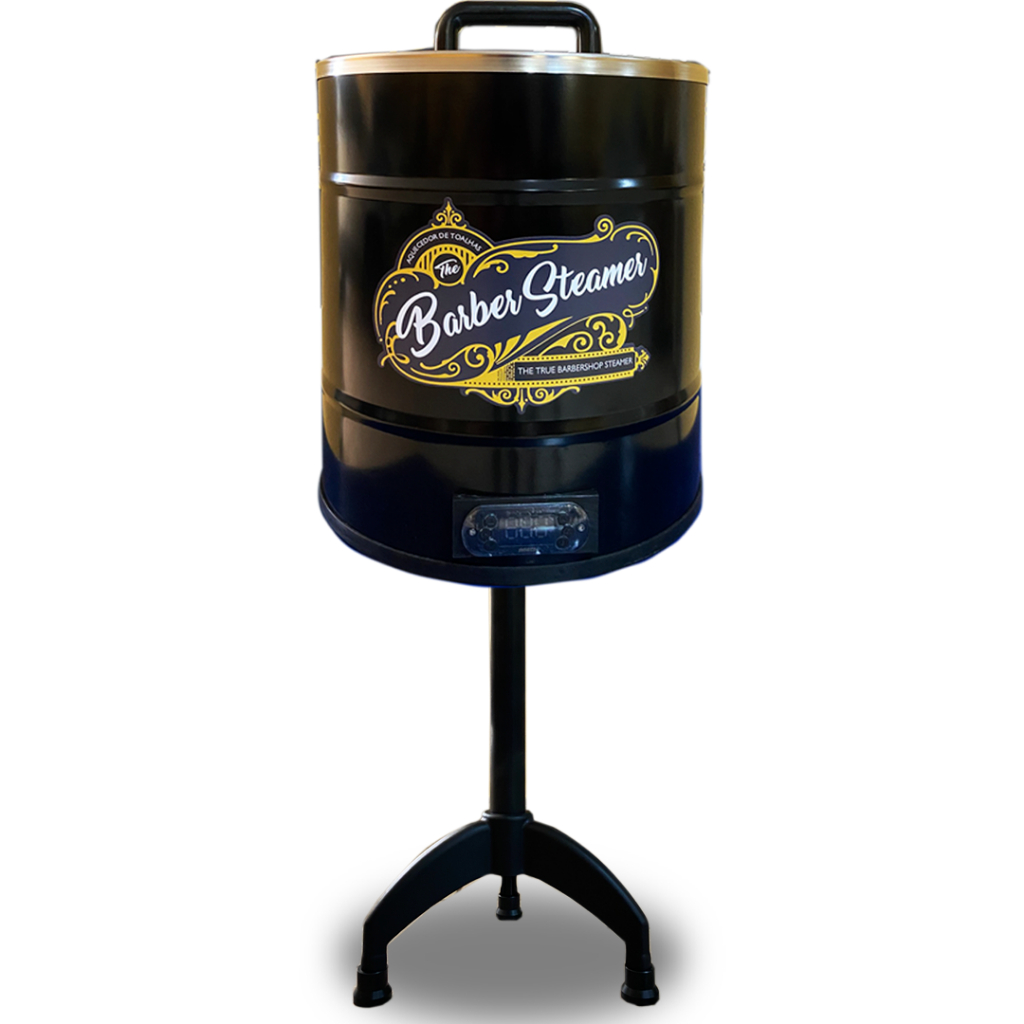 Aquecedor de Toalhas Premium – Barber Steamer com Apoio – 20 Toalhas