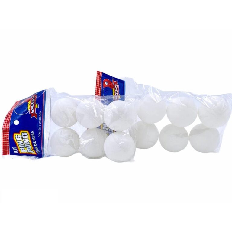 Bolinhas De Ping Pong Branca Pacote Com 12 Unidade
