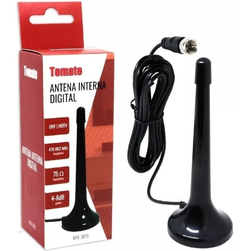 Mini Antena Digital Interna Hdtv Uhf Tomate – Mtv-3015