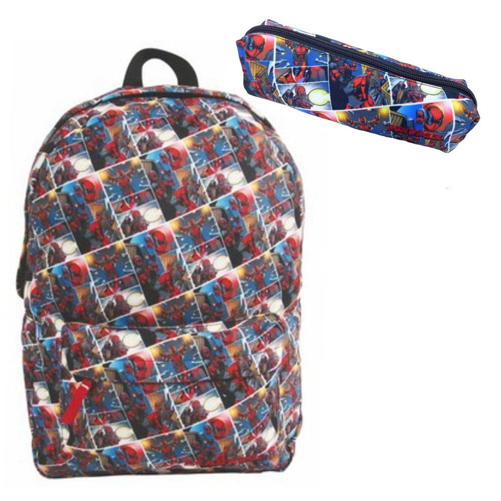 Kit Deadpool Mochila + Estojo – Original