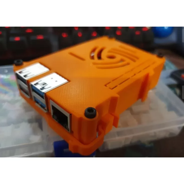 Case De Raspberry Pi 4 Para Trilho Din