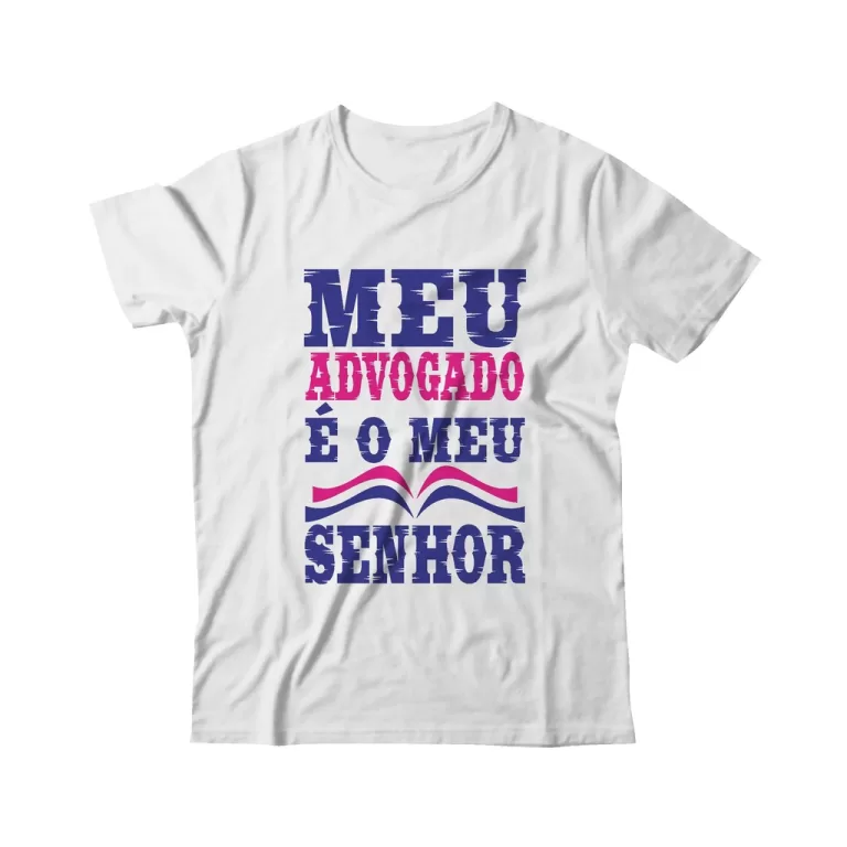 Camiseta T-Shirt Religiosa Meu advogado é o meu S