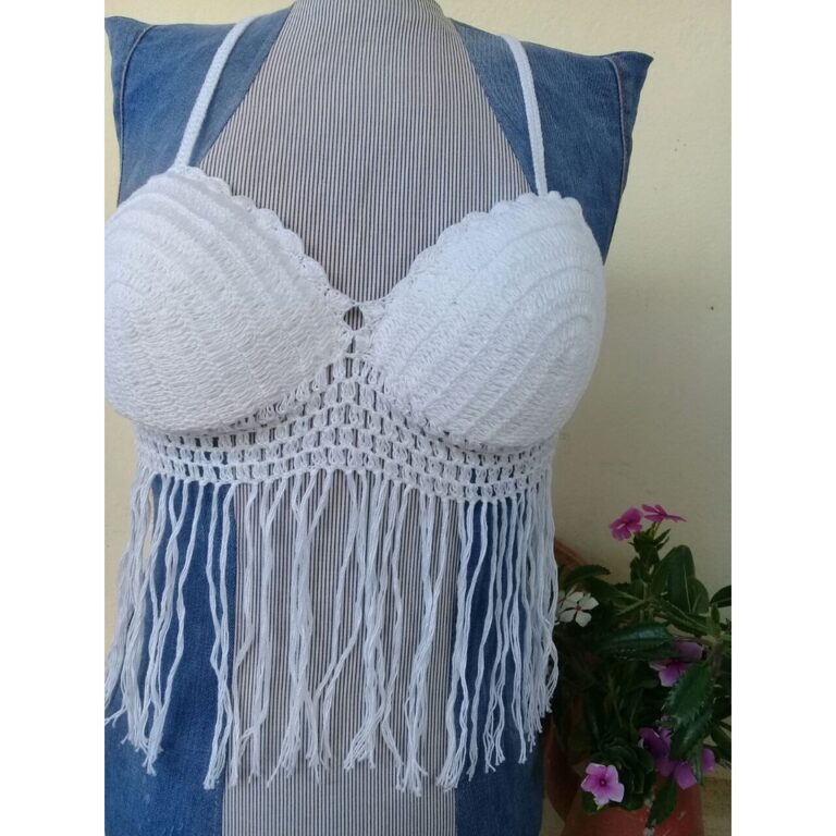 Cropped de Crochê