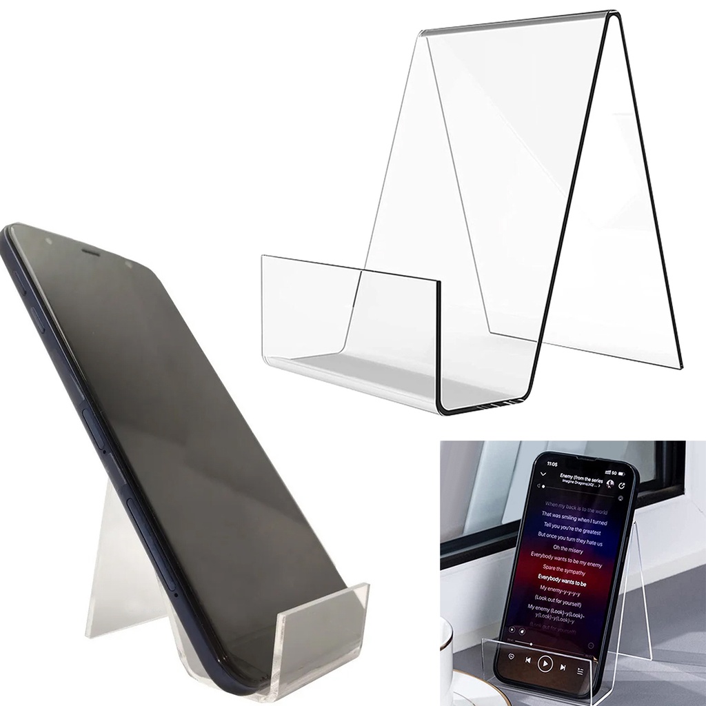 Kit 25 Porta Suporte Expositor De Celular Em Acrílico Mesa