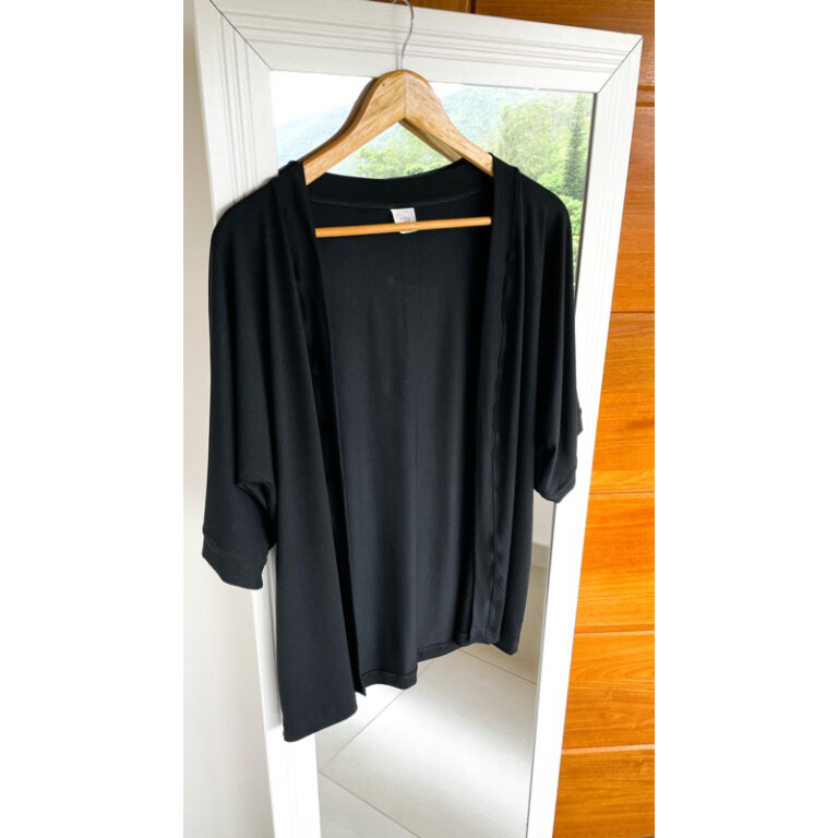 Kimono Cardigan Feminino Manga 3/4 Soltinho Viscol