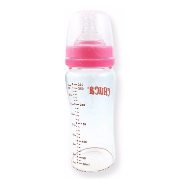 MAMADEIRAS VIDRO BICO SILICONE CHUCA BABY – 