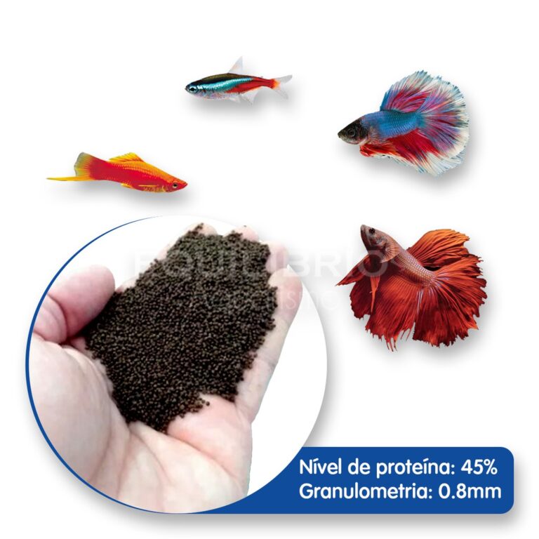 Ração para Bettas, Espadas, Guppies e outros (45