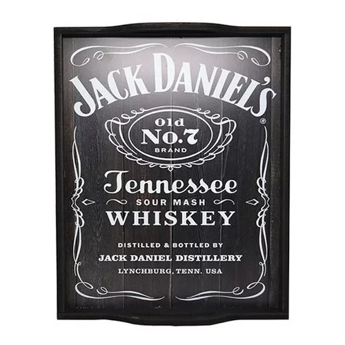 Bandeja Home Bar Modelo Whiskey Preta Jd – (