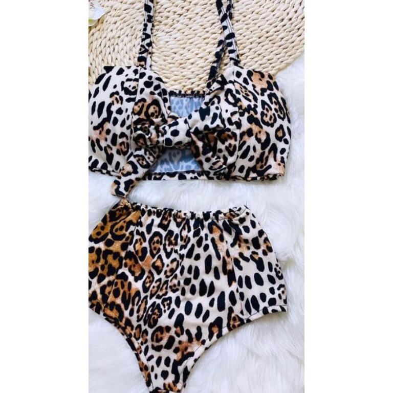 Biquíni Hot Pants Laço alcinha feminina Estampad