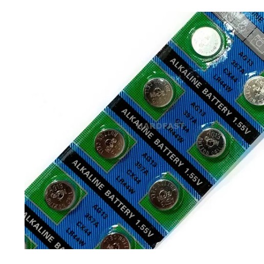Cartela Pilha Bateria Ag13,lr44,cx44,lr44w 1.55v 1