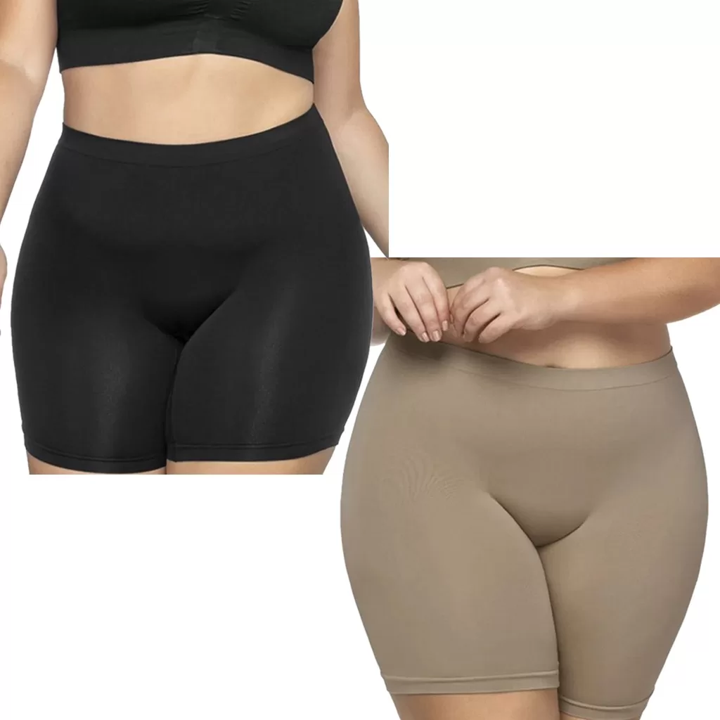 Bermuda Plus Size Sem Costura Evita Atrito Entre As Pernas
