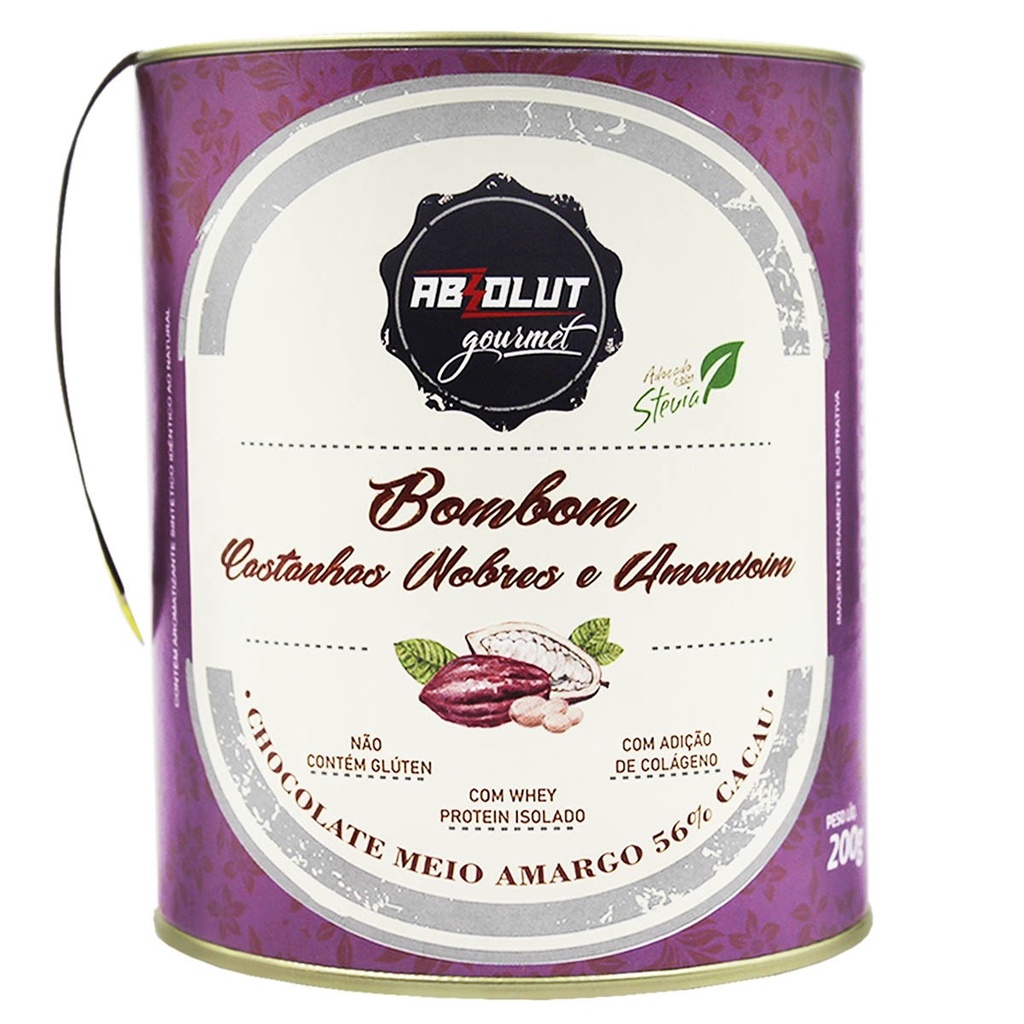 Bombom de castanhas nobres e amendoim e damasco com castanhas nobres – Absolut Nutrition