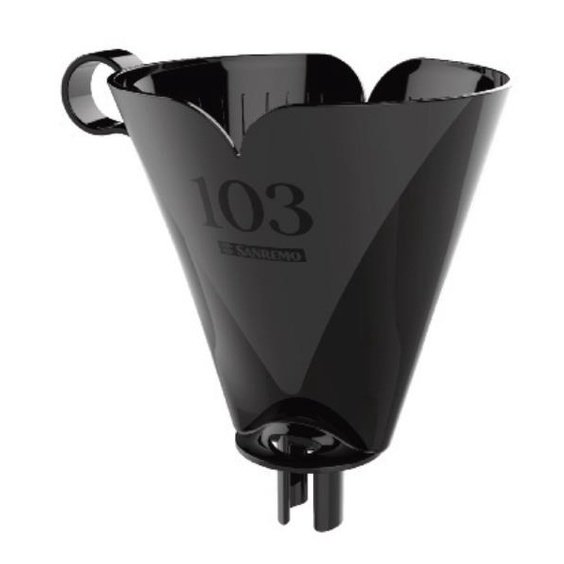 Suporte de Plástico Preto para Filtro de Café 10