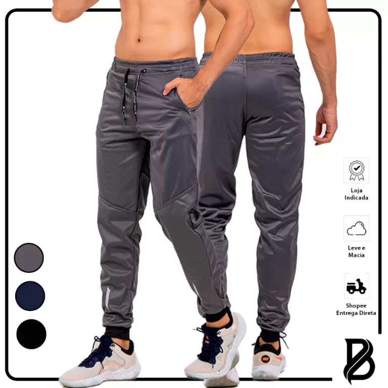 Calça Masculina Dry Fit Esportiva Jogger Confort�