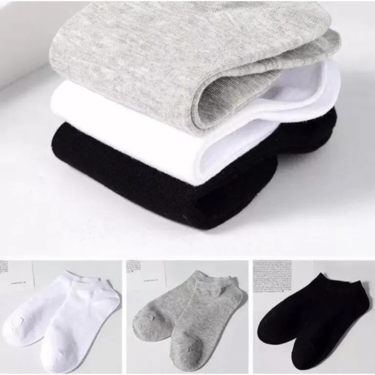 Meia Soquete kit 12 pares 100% Algodão Cano Curto