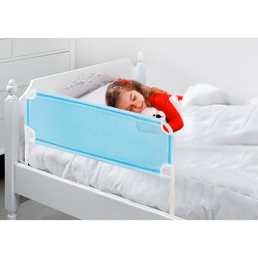 Grade De Cama Com Tela de Proteção Para Crianças e Idosos Cama Normal Ou Box – P
