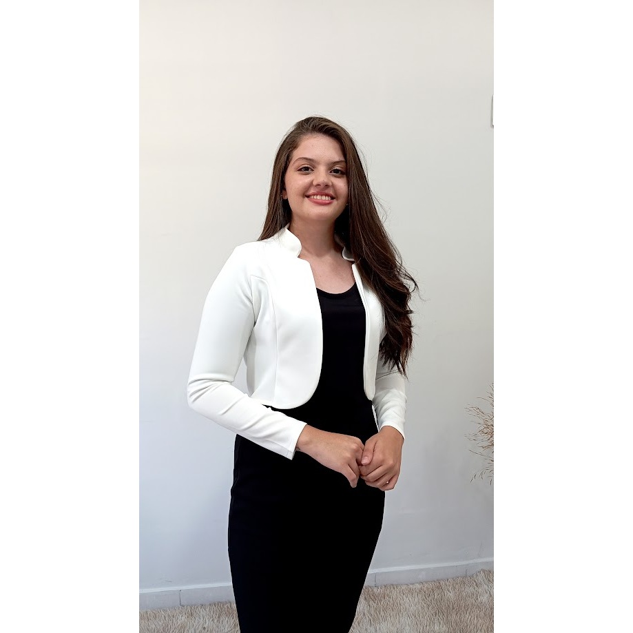 Casaquinho Social Feminino manga longa moda evangelica