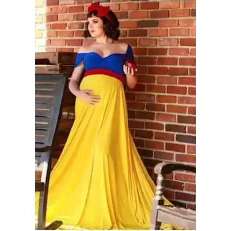 Fantasia, Branca De Neve, Vestido De Gestante, Fot