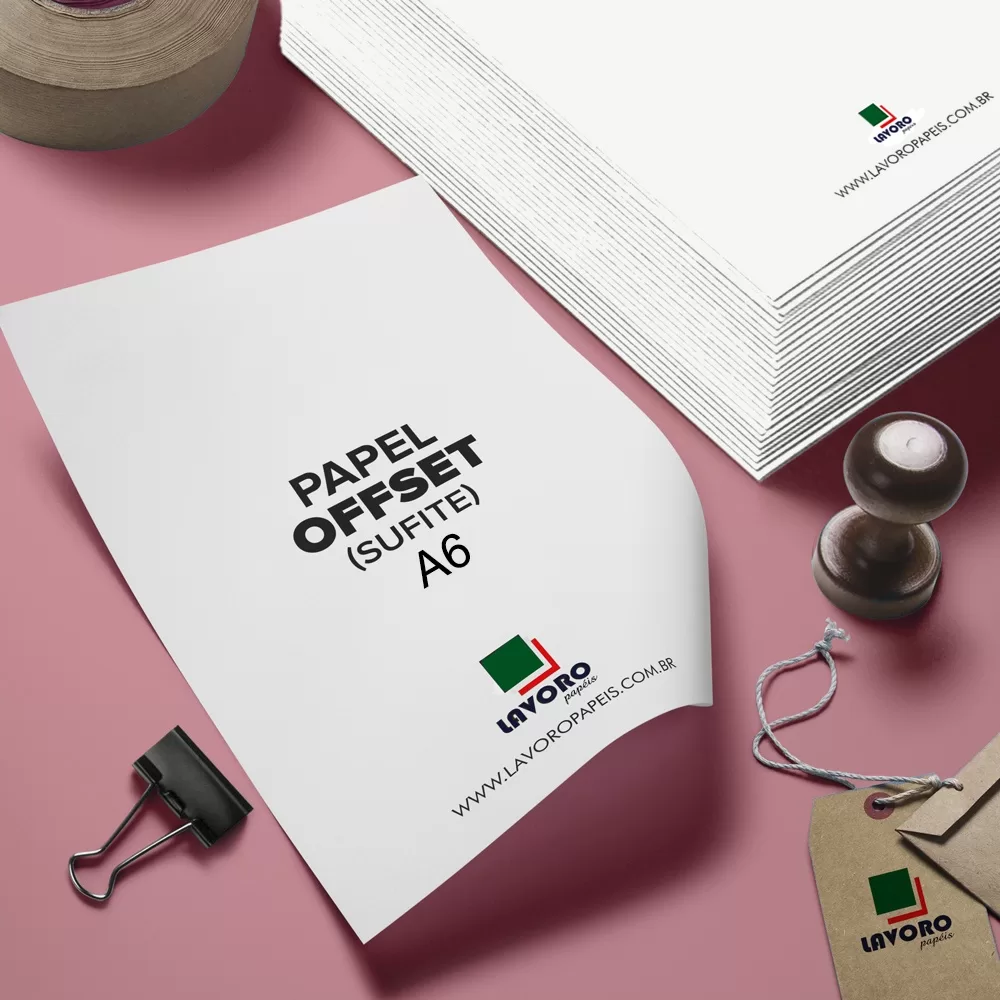 Papel Offset Sulfite 75g A6 500 Folhas