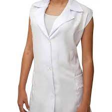 Jaleco Feminino Branco Bordado Tecido Microfibra &