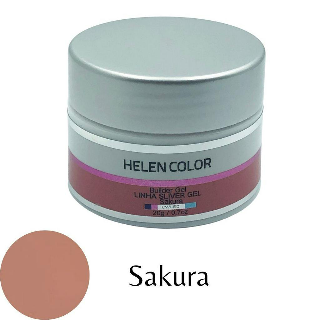 Gel para Unhas de Gel Helen Color Silver  Sakura 20g
